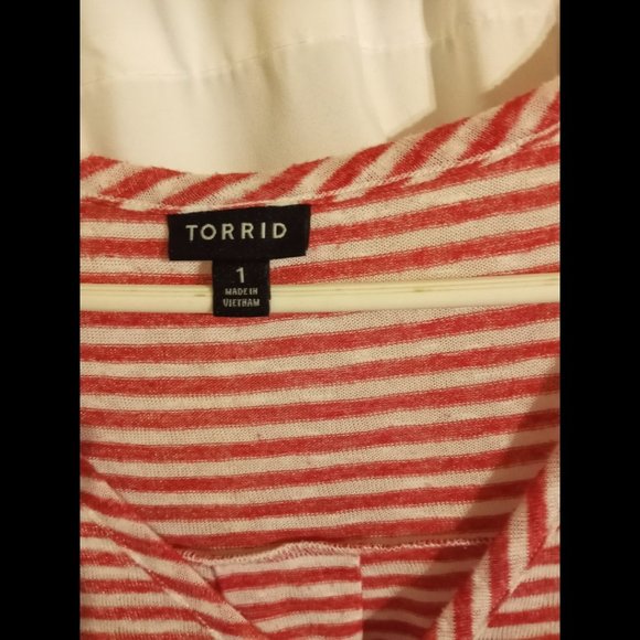 Torrid plus size tank top stripes Size 1X - Picture 4 of 7